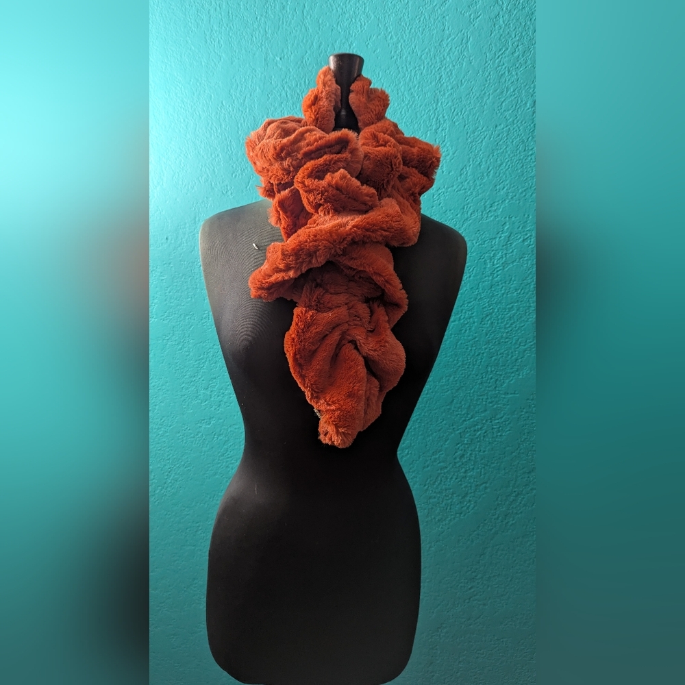 NWOT Luxurious Orange Scarf